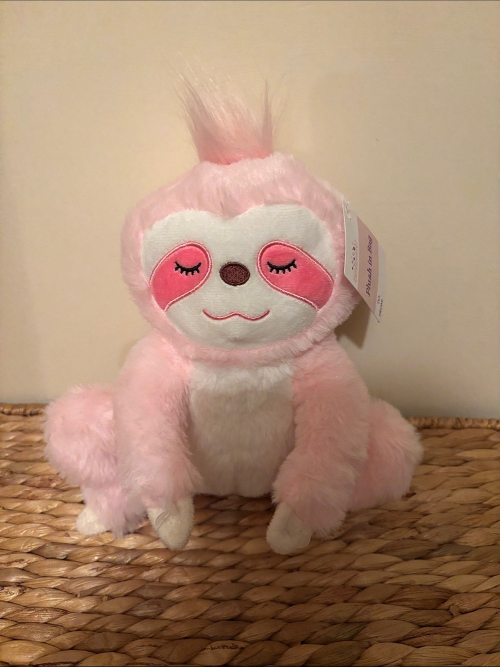 Plush Pink Sloth Stuffed Toy - Soft Cuddly Kids Companion